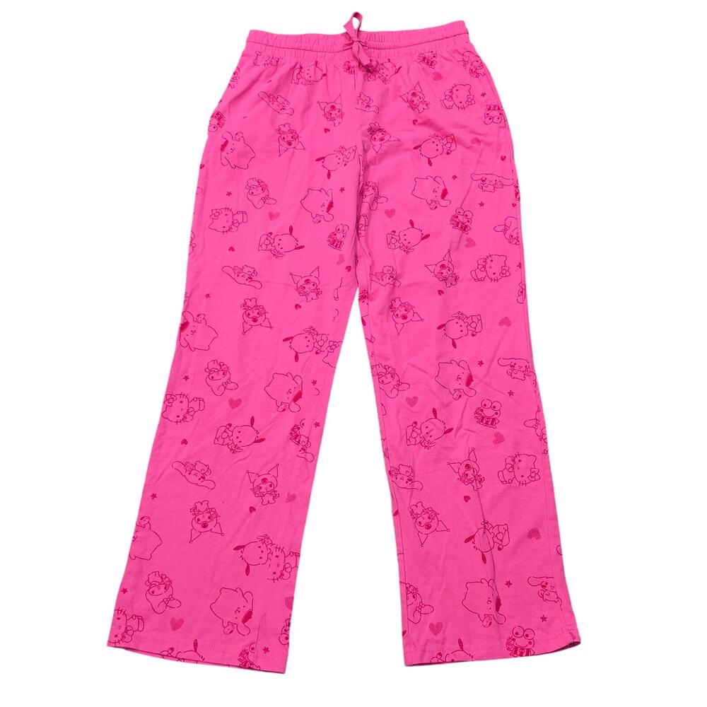 Hello Kitty and Friends Pink Pajama Pants by Hybrid Apparel Sanrio w. Pockets